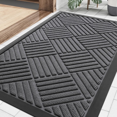 Non-Slip Rubber Front Door Mat for $8 + free shipping w/ Prime