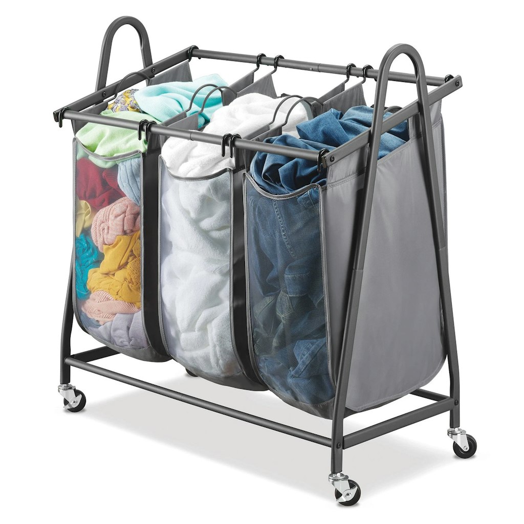 Whitmor Arch Triple Bag Laundry Sorter: $15