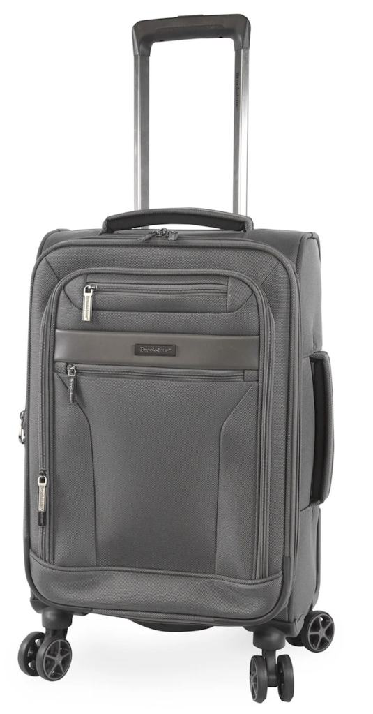 Brookstone Harbour 22" Softside Carry-On Expandable Spinner Luggage: $46