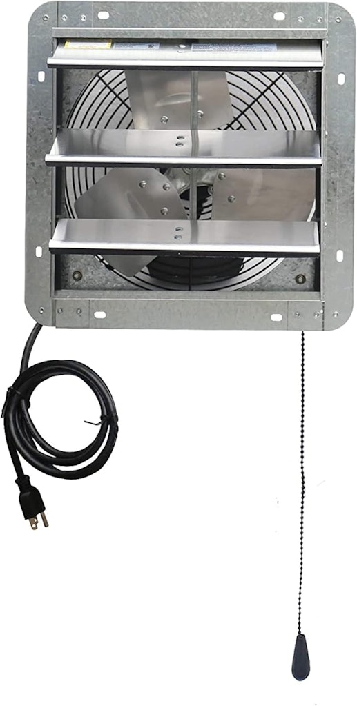 iLiving 12" Wall Mounted Shutter Exhaust Vent Fan: $64