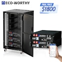 Eco-Worthy 2-Pack 48V 100Ah Lithium Server Rack Battery for $1,800 + free shipping