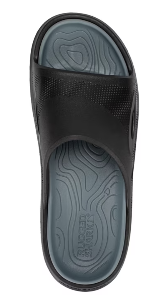 Rugged Shark Men's Manta Slide Sandals: $10