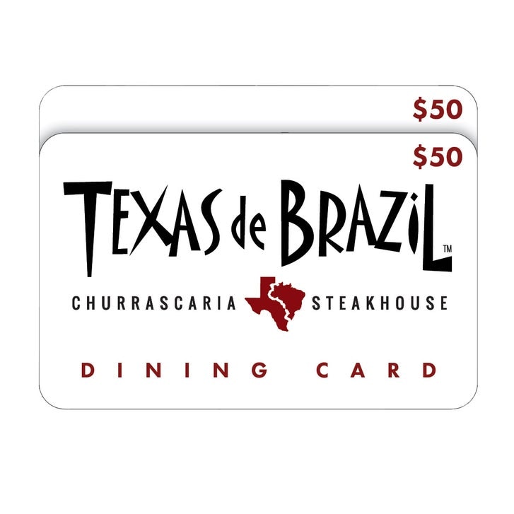 Two $50 Texas de Brazil Gift Cards ($100 Value): $80