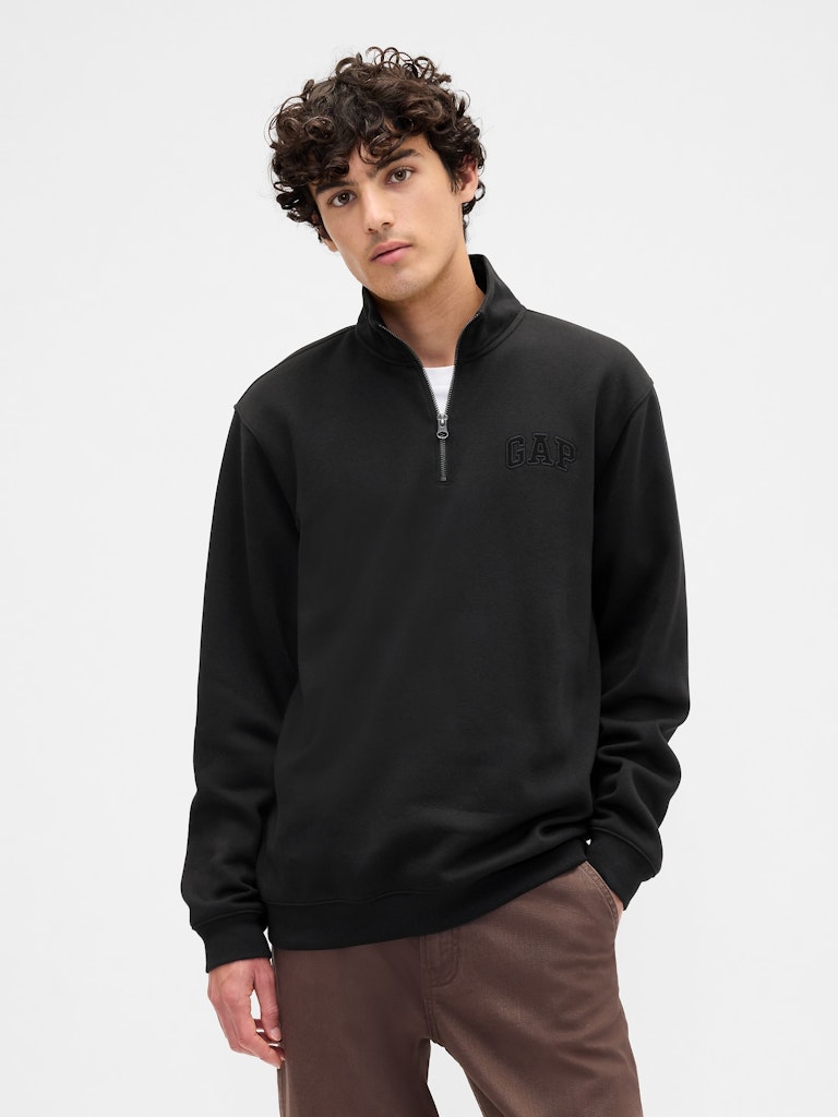 Gap Logo Quarter-Zip Sweatshirt: $35.99