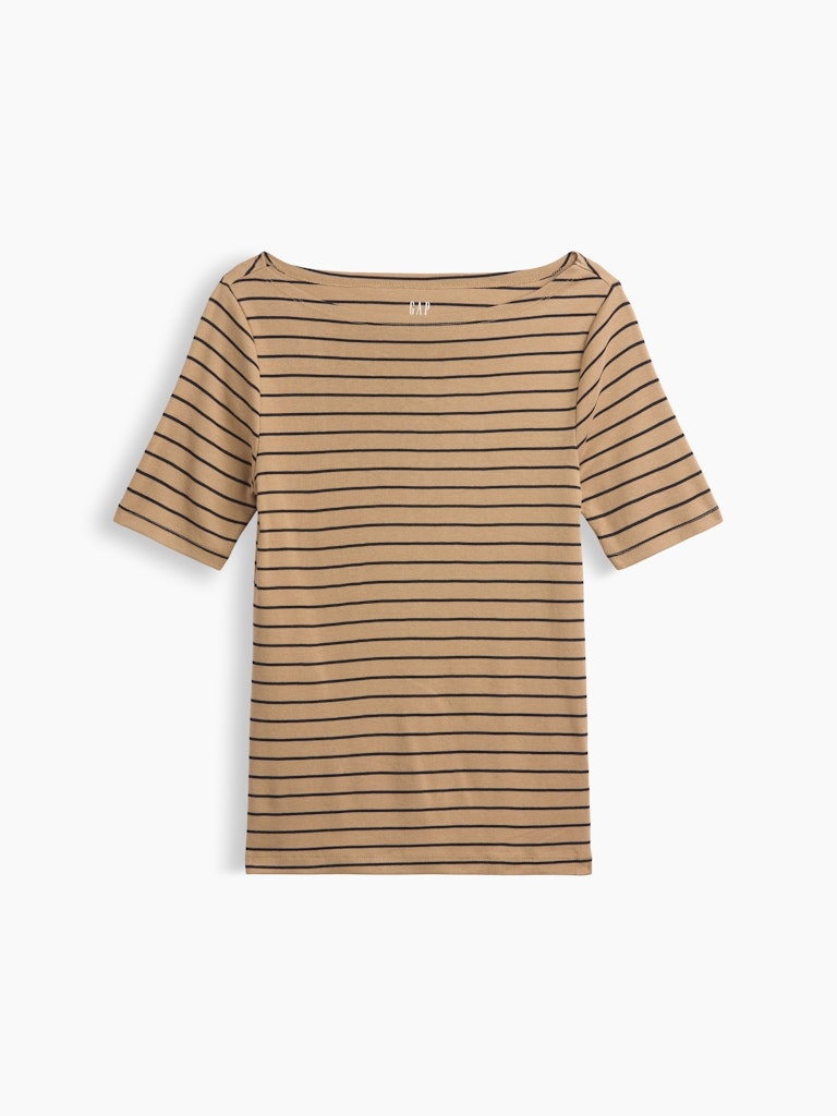 Ribbed Boatneck Top: $20.99