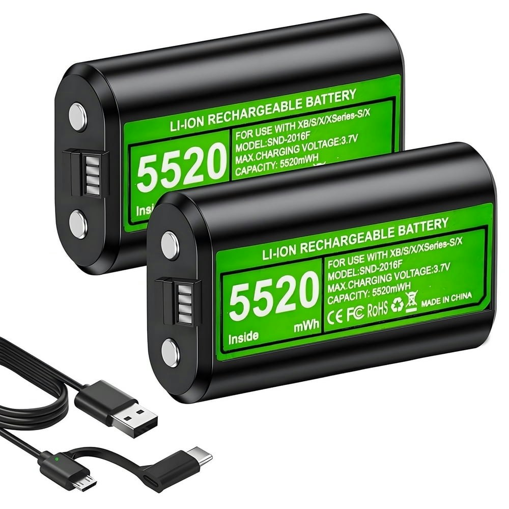 Xbox Controller Rechargeable Battery Pack 2-Pack: $14.59 Xbox Controller Rechargeable Battery Pack 2-Pack: $14.59