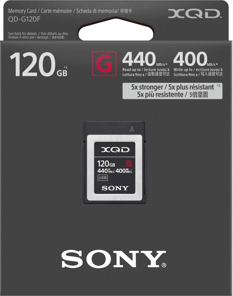 Sony QDG120F 120GB XQD Memory Card: $149.99 Sony QDG120F 120GB XQD Memory Card: $149.99