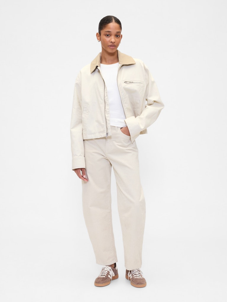 High Rise Barrel Corduroy Pants: $34.97 High Rise Barrel Corduroy Pants: $34.97