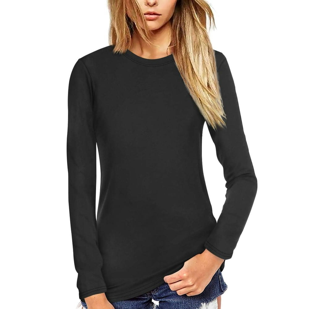Fancyglim Women's Long Sleeve Crew Neck T-Shirt: $12.78 Fancyglim Women's Long Sleeve Crew Neck T-Shirt: $12.78
