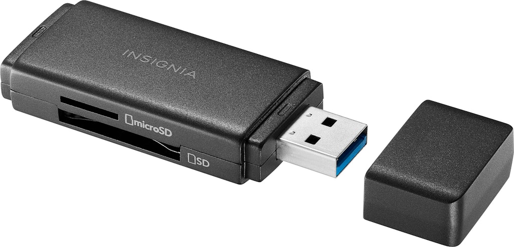 Insignia USB 3.0 SD and microSD Memory Card Reader: $19.99 Insignia USB 3.0 SD and microSD Memory Card Reader: $19.99