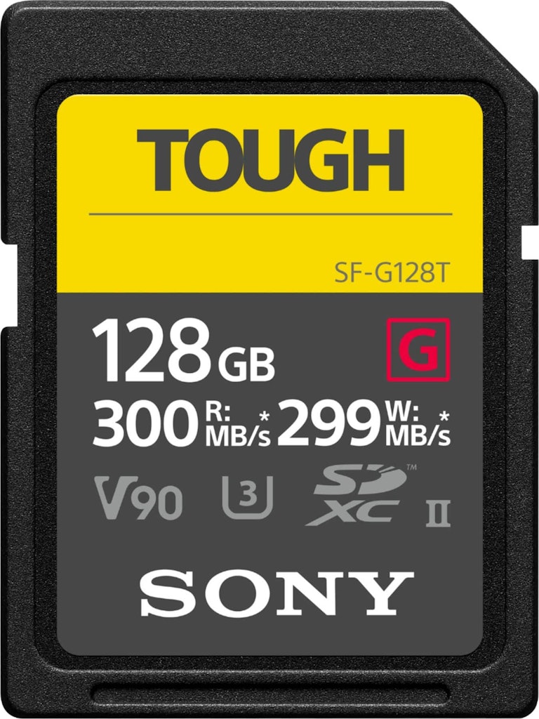 Sony SFG128T/T1 128GB SDXC UHS-II Tough G Series Memory Card: $344.99 Sony SFG128T/T1 128GB SDXC UHS-II Tough G Series Memory Card: $344.99