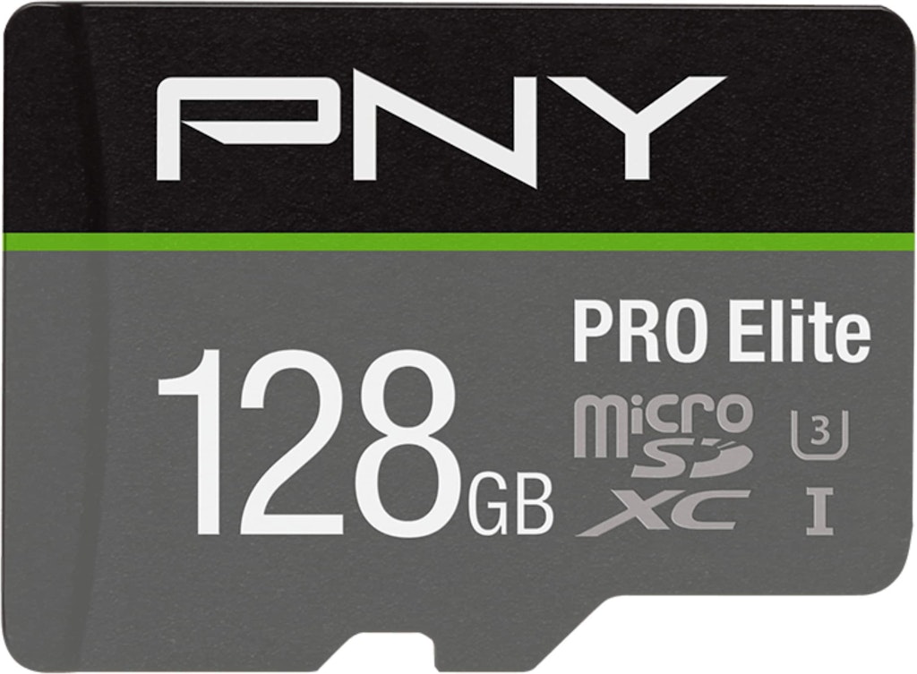 PNY 128GB Pro Elite Class 10 U3 V30 A2 microSDXC Memory Card: $54.99 PNY 128GB Pro Elite Class 10 U3 V30 A2 microSDXC Memory Card: $54.99