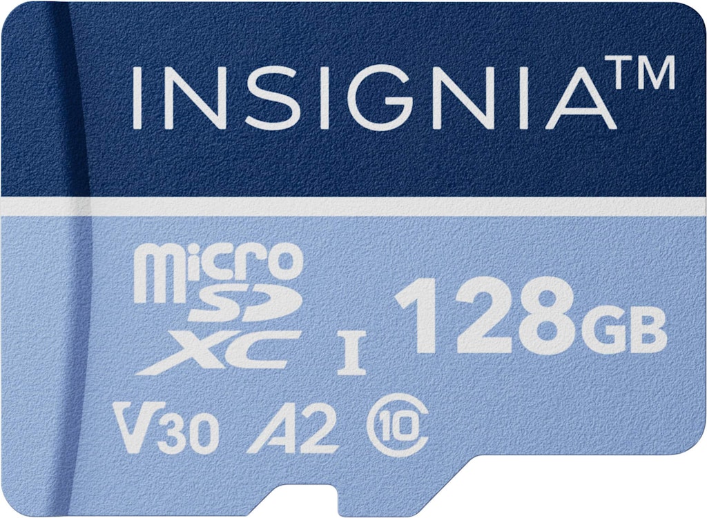 Insignia 128GB microSDXC UHS-I Memory Card: $64.99 Insignia 128GB microSDXC UHS-I Memory Card: $64.99