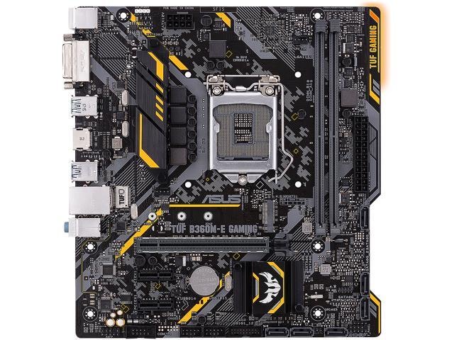 Asus TUF B360M-E LGA 1151 Motherboard: $333 Asus TUF B360M-E LGA 1151 Motherboard: $333