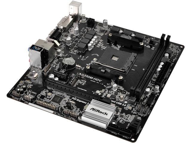 Asrock AB350M-HDV AM4 Micro ATX Motherboard: $83 Asrock AB350M-HDV AM4 Micro ATX Motherboard: $83