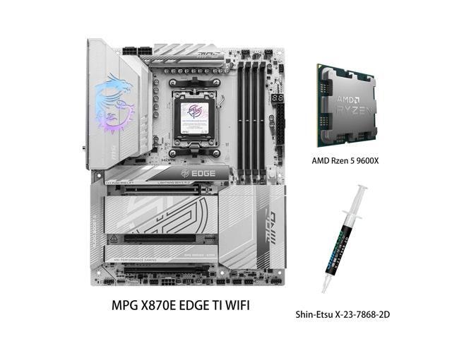 MSI MPG X870E Edge Ti WiFi Motherboard and AMD Ryzen 5 9600X CPU Combo: $799.99 MSI MPG X870E Edge Ti WiFi Motherboard and AMD Ryzen 5 9600X CPU Combo: $799.99