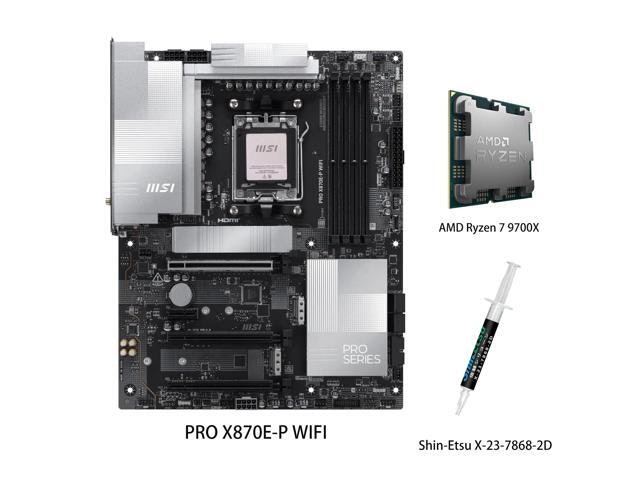 MSI PRO X870E-P WIFI Motherboard and AMD Ryzen 7 9700X Processor Combo: $769.99 MSI PRO X870E-P WIFI Motherboard and AMD Ryzen 7 9700X Processor Combo: $769.99