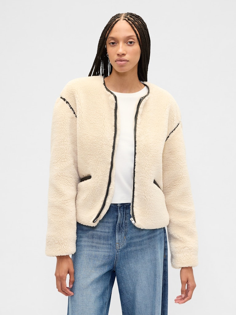 Relaxed Sherpa Jacket: $49.97 Relaxed Sherpa Jacket: $49.97