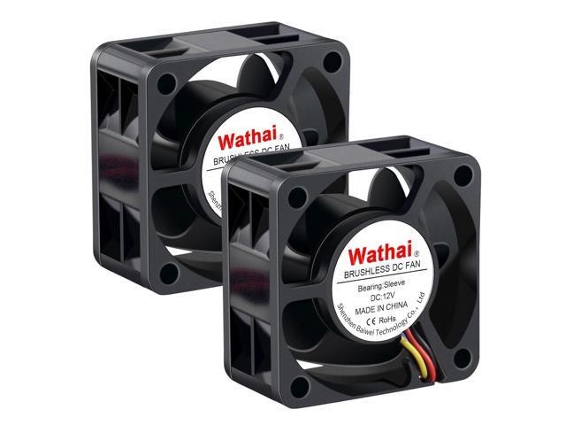 Wathai 40mm x 20mm 12V 3-Pin Case Fan 2-Pack: $31.78