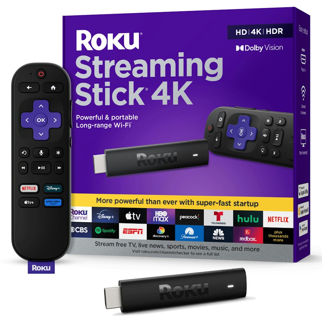 Roku Streaming Stick 4K HDR Streaming Device: $49.99
