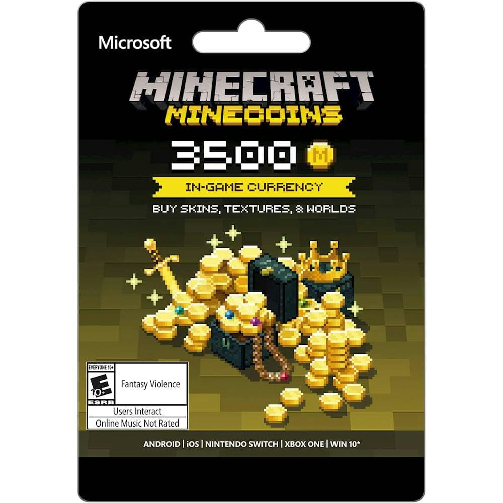 Minecoins 3,500-Coin In-Game Currency Card: $19.99