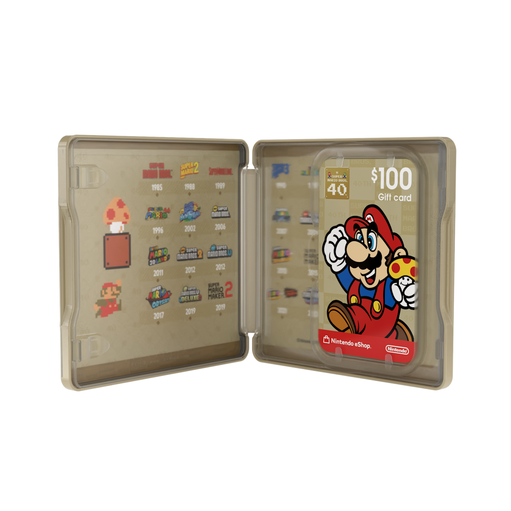 Nintendo eShop $100 Gift Card and 40th Anniversary Collectible Case: $100 Nintendo eShop $100 Gift Card and 40th Anniversary Collectible Case: $100