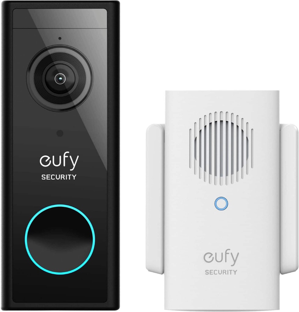 Eufy 2K Battery or Wired Smart Wi-Fi Video Doorbell with Chime: $104.99 Eufy 2K Battery or Wired Smart Wi-Fi Video Doorbell with Chime: $104.99