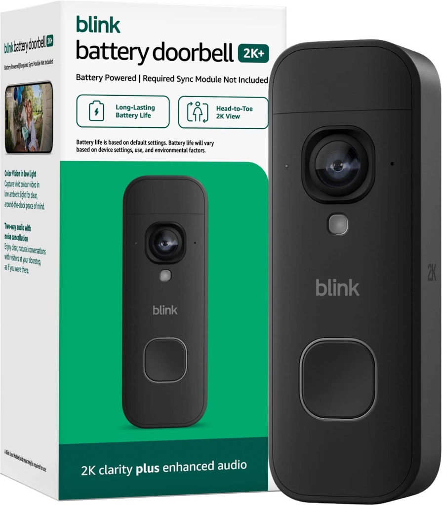 Blink Battery Doorbell 2K+: $41.99 Blink Battery Doorbell 2K+: $41.99