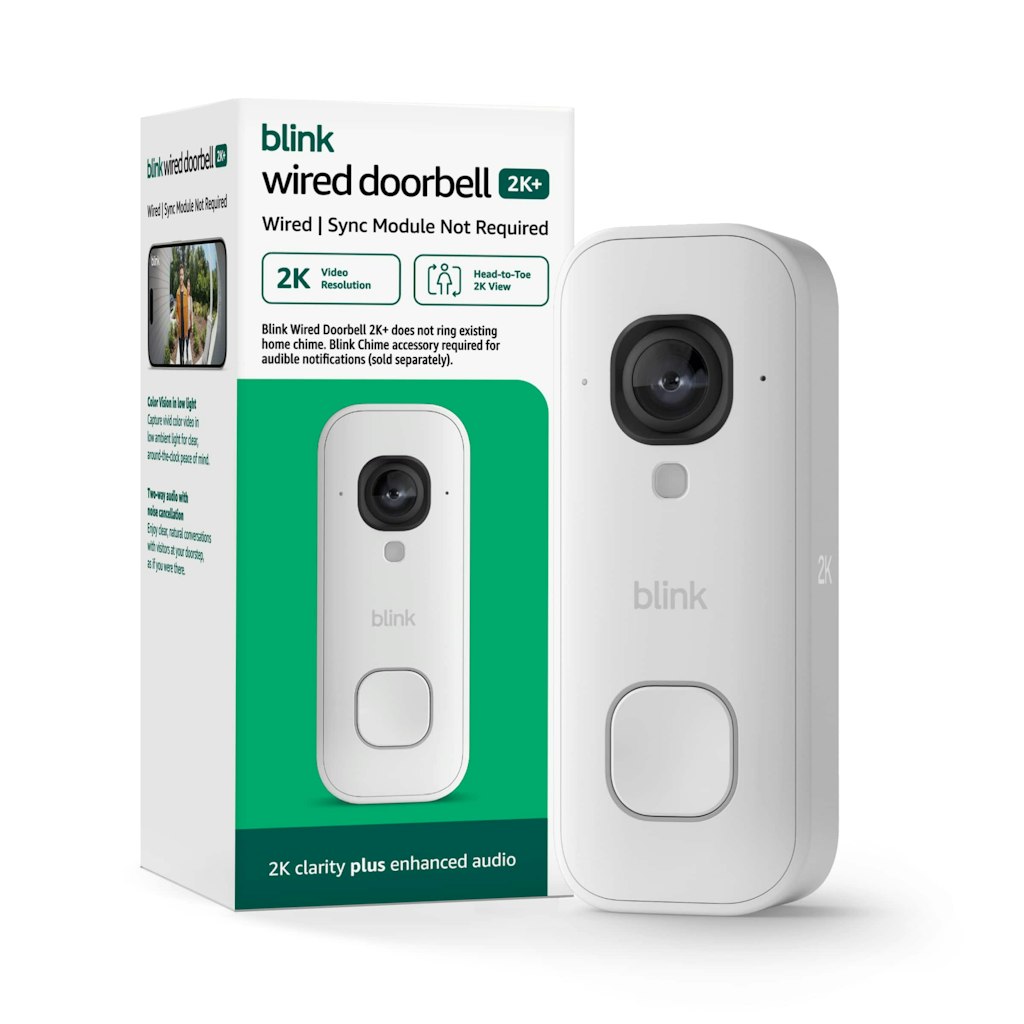 Blink Wired 2K Video Doorbell: $29.99 Blink Wired 2K Video Doorbell: $29.99
