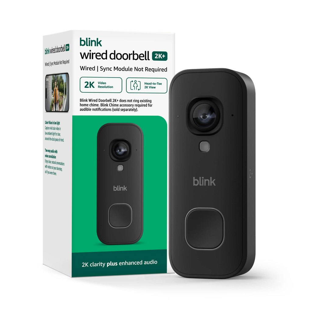 Blink Wired 2K Video Doorbell: $29.99 Blink Wired 2K Video Doorbell: $29.99