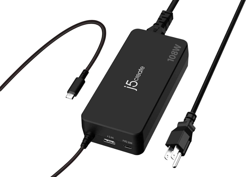 j5create 108W USB-C Power Delivery Charger: $49.99