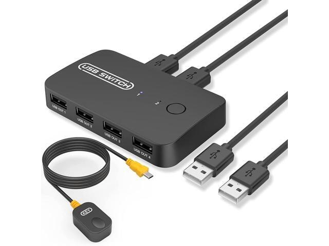USB 2.0 2-Computer 4-Port Switch Selector: $24.23