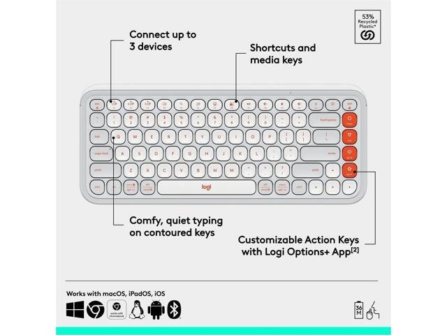 Logitech POP ICON KEYS Wireless Keyboard: $54.99 Logitech POP ICON KEYS Wireless Keyboard: $54.99
