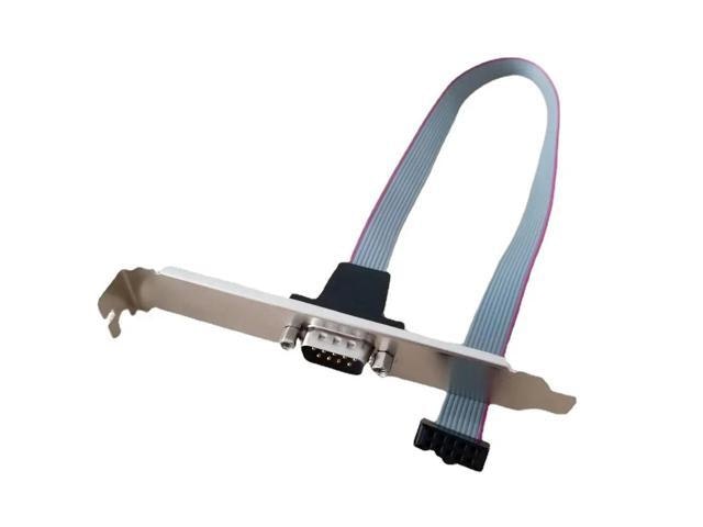 10-Pin Female to DB9 Male Serial Port Bracket Cable: $12.99