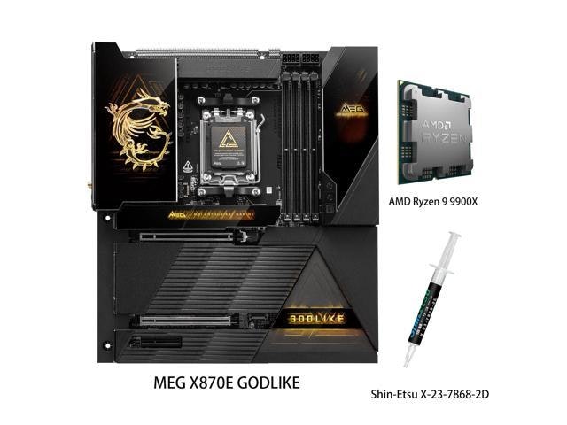MSI MEG X870E Godlike Motherboard and AMD Ryzen 9 9900X CPU Combo: $1,899.99