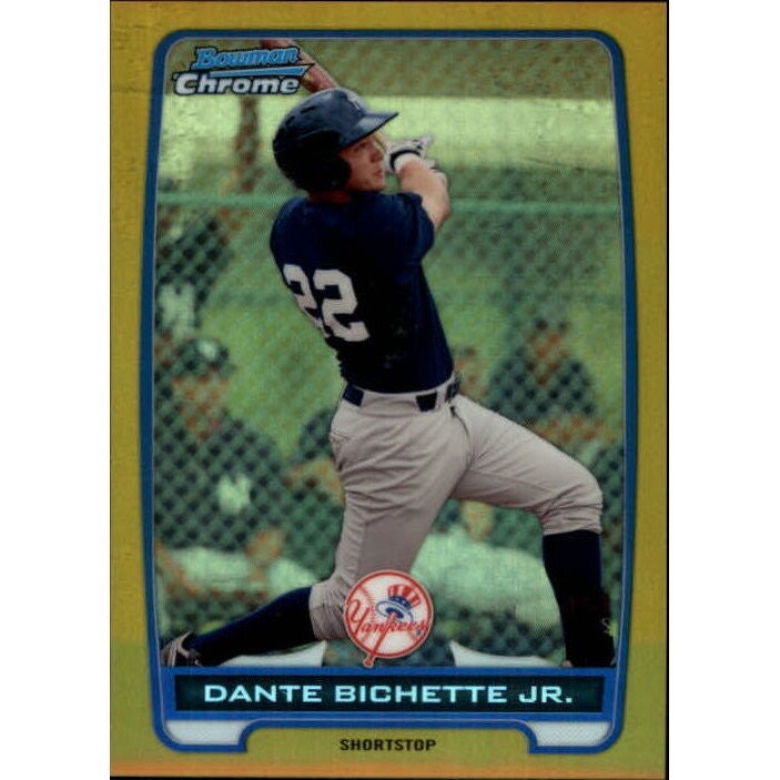 2012 Bowman Chrome Prospects Dante Bichette Gold Refractor Card #BCP99: $20 2012 Bowman Chrome Prospects Dante Bichette Gold Refractor Card #BCP99: $20