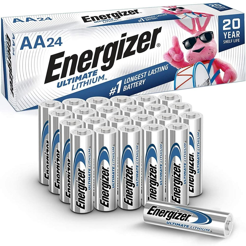 Energizer Ultimate Lithium AA Batteries 24-Pack: $52.99 Energizer Ultimate Lithium AA Batteries 24-Pack: $52.99