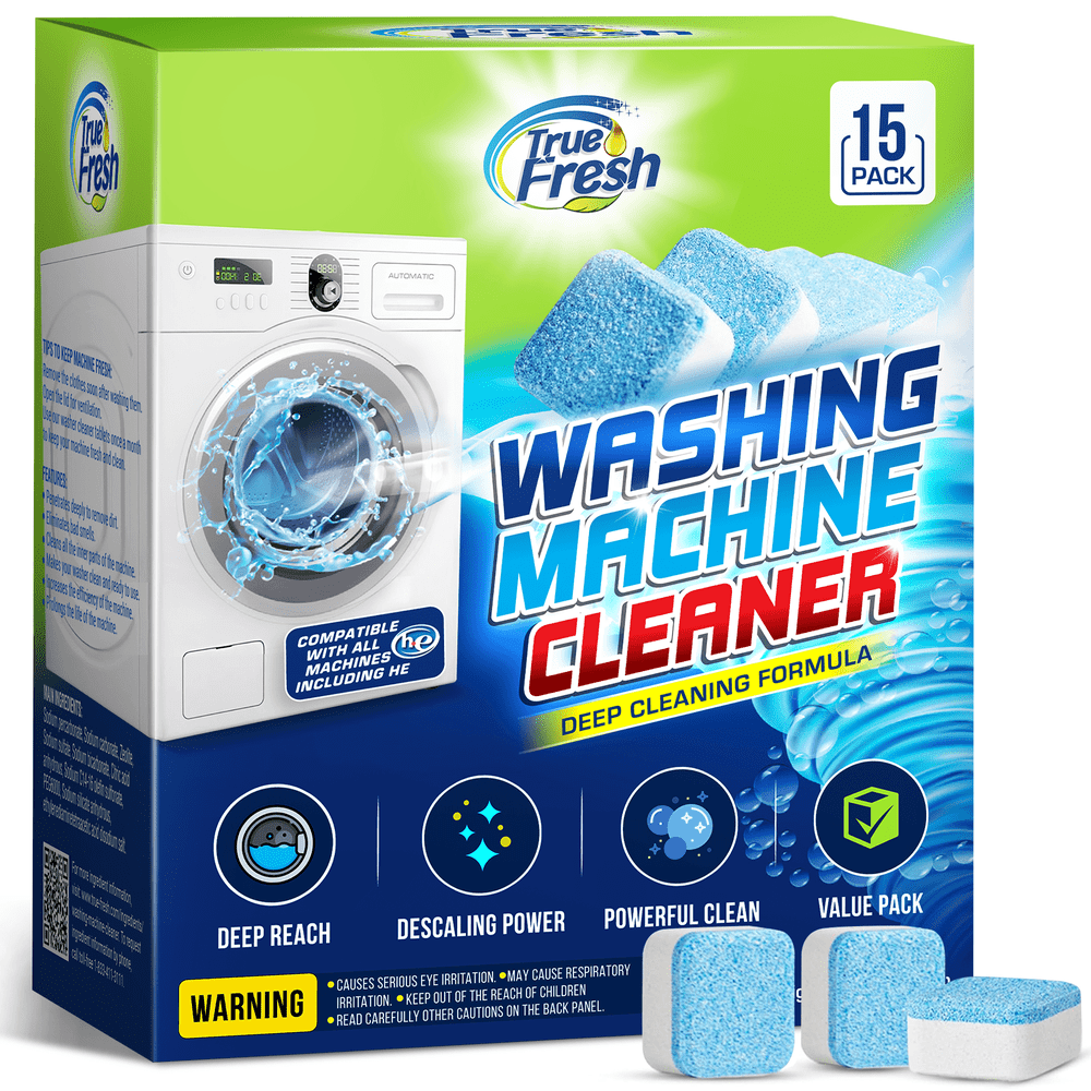 True Fresh Washing Machine Cleaning Tablets 15-Pack: $13.99