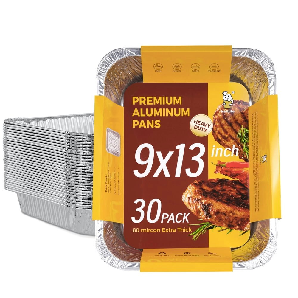 Katbite 9x13-Inch Aluminum Foil Pans 30-Pack: $24.97 Katbite 9x13-Inch Aluminum Foil Pans 30-Pack: $24.97