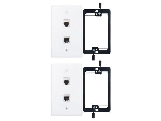 RJ45 2-Port Cat 7 Wall Plate: $32.99 RJ45 2-Port Cat 7 Wall Plate: $32.99