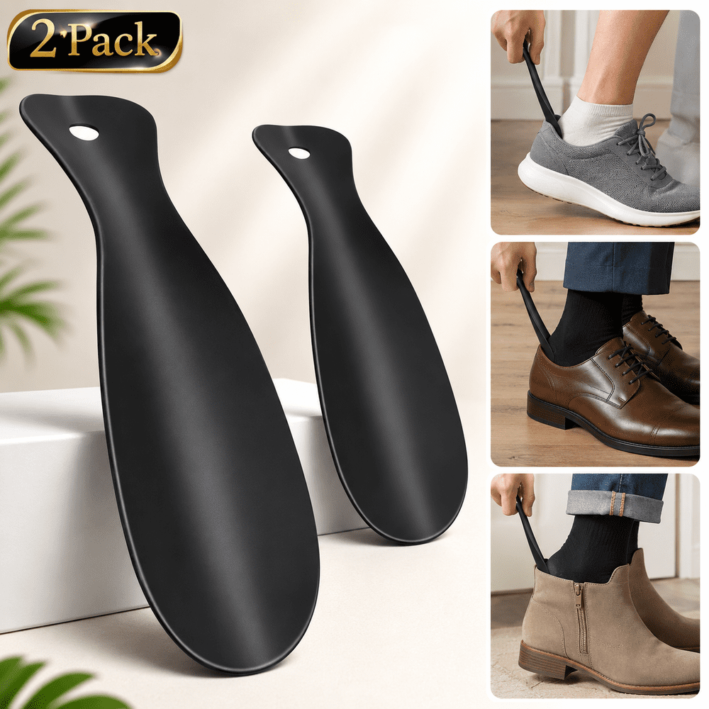 Ustris 7.5-Inch Stainless Steel Shoe Horn 2-Pack: $10