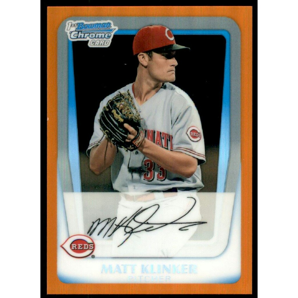 2011 Bowman Chrome Prospects Orange Refractor Matt Klinker #BCP77: $10