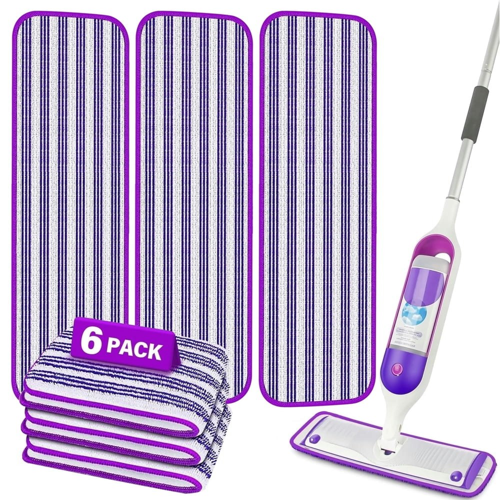 Ilavclean Reusable Spray Mop Pads 6-Pack: $12.96