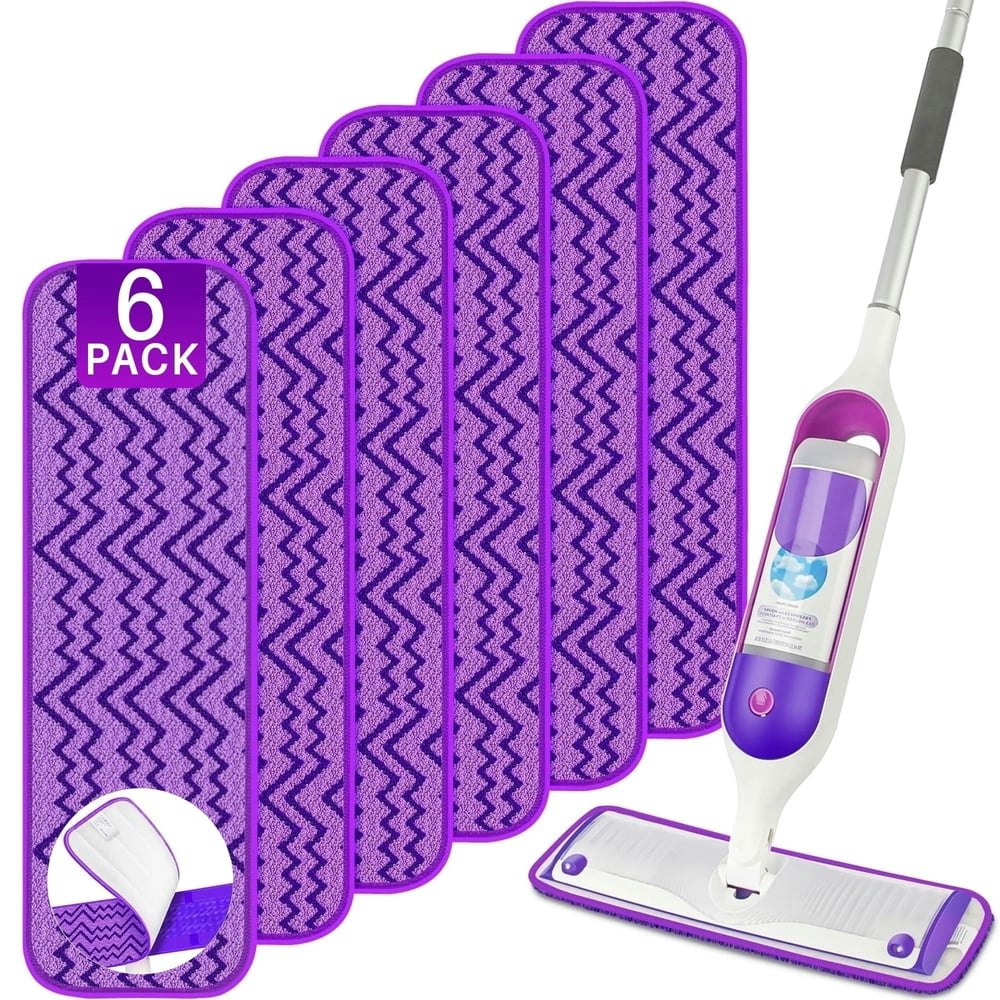 Ilavclean Washable Microfiber Mop Pads for Swiffer PowerMop 6-Pack: $12.89