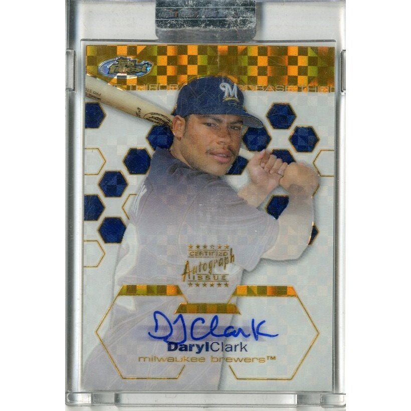 2003 Finest Uncirculated Gold X-Fractors Daryl Clark Card: $14