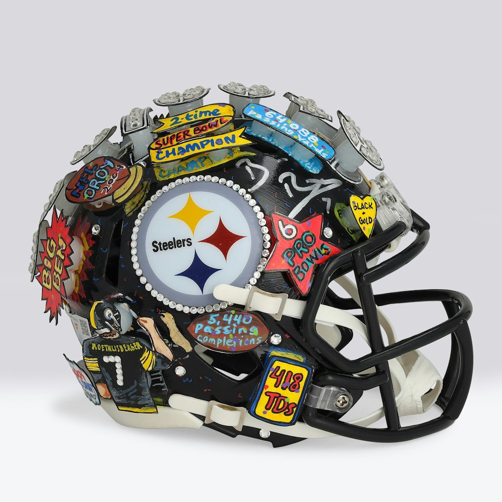 Ben Roethlisberger Autographed Pittsburgh Steelers Riddell Speed Mini Helmet: $2,499.99 Ben Roethlisberger Autographed Pittsburgh Steelers Riddell Speed Mini Helmet: $2,499.99