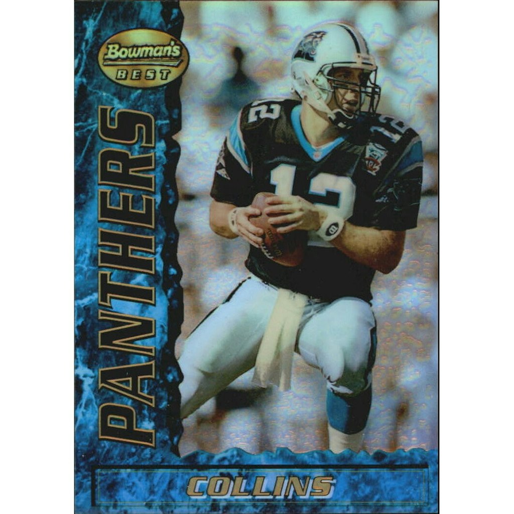 1995 Bowman's Best Refractor Kerry Collins Trading Card: $18 1995 Bowman's Best Refractor Kerry Collins Trading Card: $18