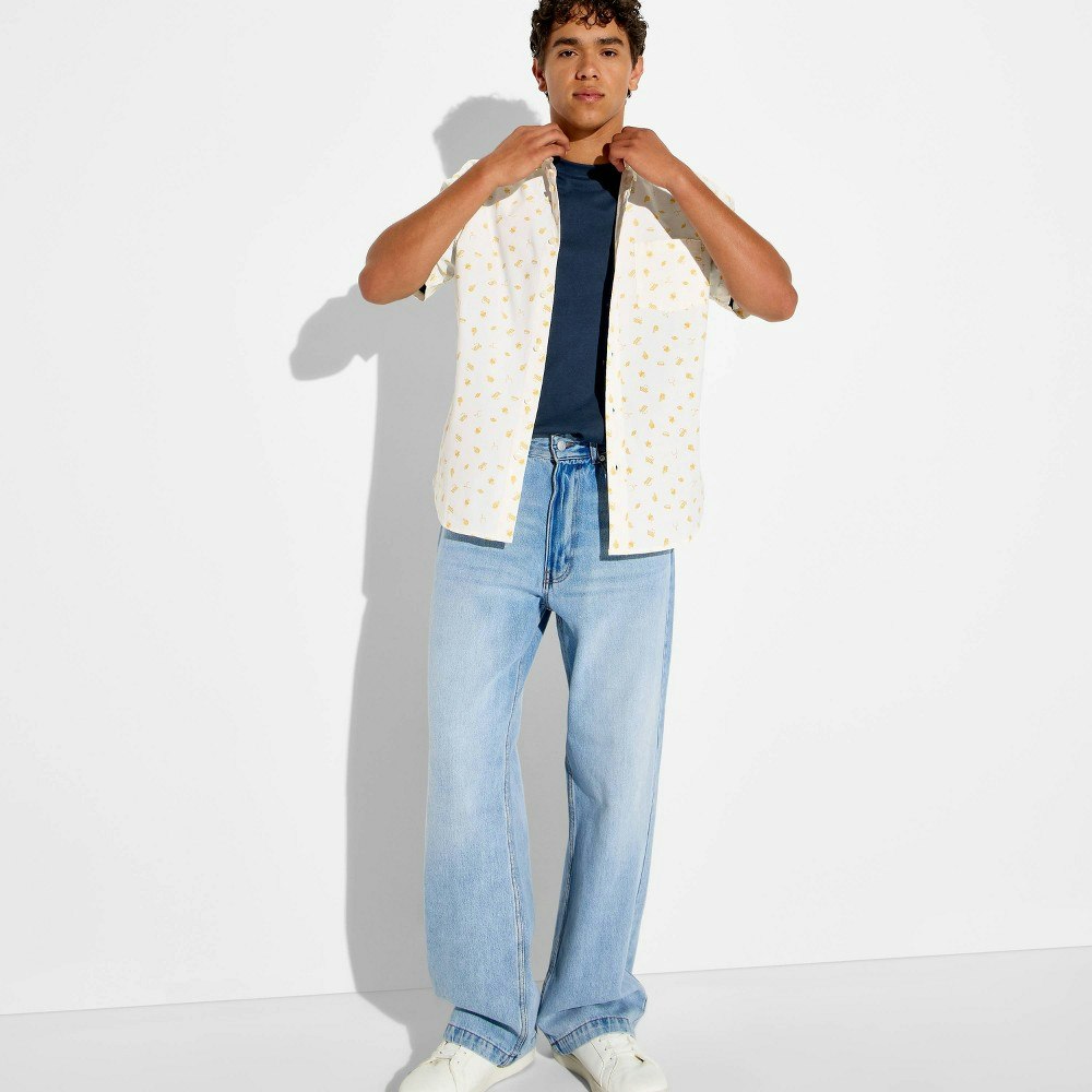 Goodfellow & Co Men's Tailgate Print Camp Shirt: $30 Goodfellow & Co Men's Tailgate Print Camp Shirt: $30