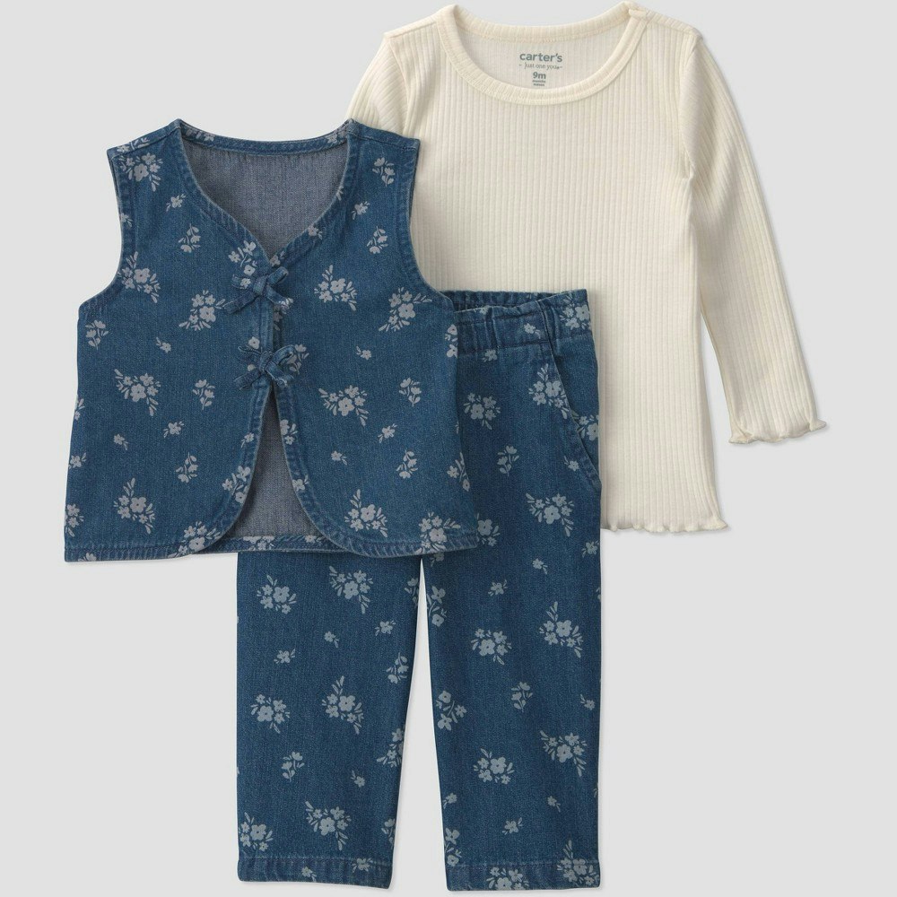 Carter's Just One You Baby Girls' 3-Piece T-Shirt, Vest, and Pants Set: $20 Carter's Just One You Baby Girls' 3-Piece T-Shirt, Vest, and Pants Set: $20