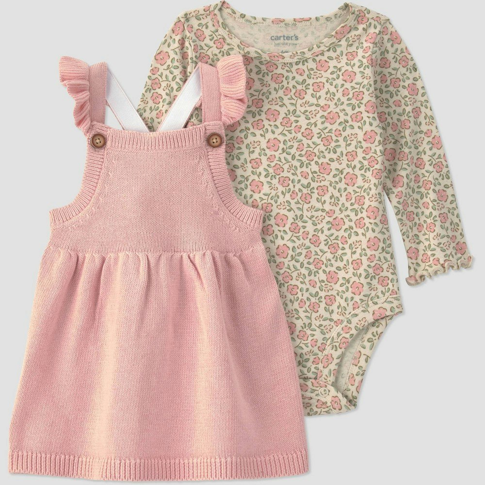 Carter's Just One You Baby Girls' 2-Piece Floral Bodysuit and Ruffle Overalls Set 12M: $20 Carter's Just One You Baby Girls' 2-Piece Floral Bodysuit and Ruffle Overalls Set 12M: $20
